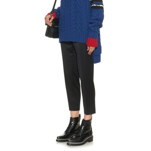 Acne Studios Linden Boots Black Leather Combat - Picture 12 of 13